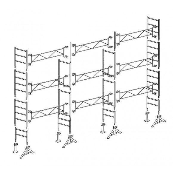 Échafaudage Altrad 49 Maçon 70 M²