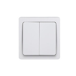 Double va et vient en saillie 10 ampères blanc