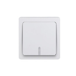 Va et vient lumineux / témoin en saillie 10 ampères blanc