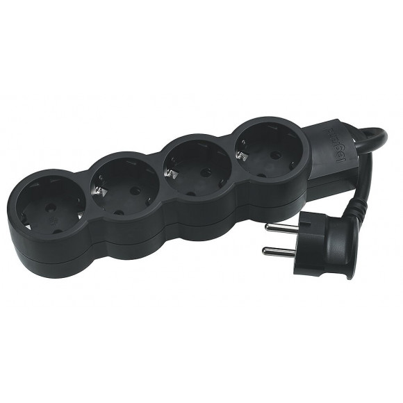 Rallonge multiprise 4 prises de courant 2P+T 16A 230V avec cordon 1.5m