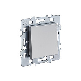 Mécanisme poussoir 10 ampères cache argent  + support métal