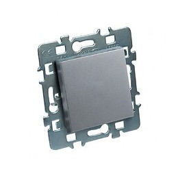 Mécanisme poussoir 10 ampères cache argent  + support métal