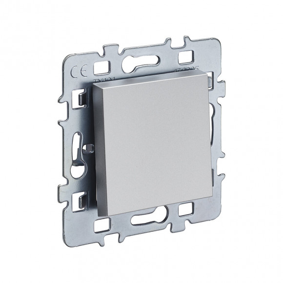 Mécanisme poussoir 10 ampères cache argent  + support métal