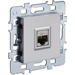 Mécanisme RJ45 + cache argent + support métal