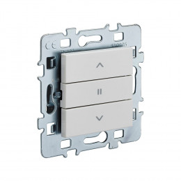 Mécanisme volet roulant Cache blanc+ support métal