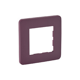 Plaque 1 poste PRUNE MAT