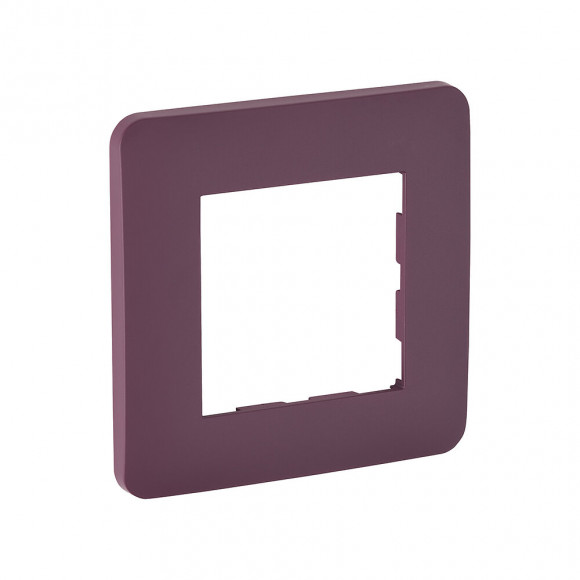 Plaque 1 poste PRUNE MAT