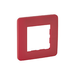 Plaque 1 poste CARMIN MAT