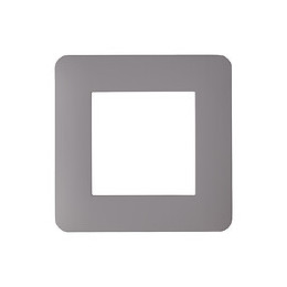 Plaque 1 poste TAUPE MAT