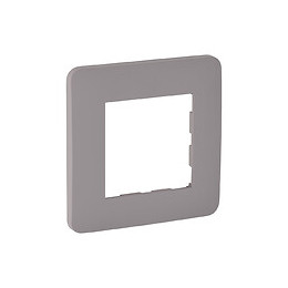 Plaque 1 poste TAUPE MAT