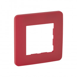 Plaque 1 poste CARMIN MAT