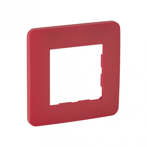 Plaque 1 poste CARMIN MAT