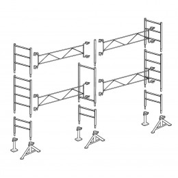 Échafaudage Altrad 49 Maçon 35 M²