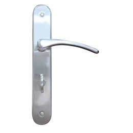 Ensemble poignes de porte zamack argent condamnation GO/ON