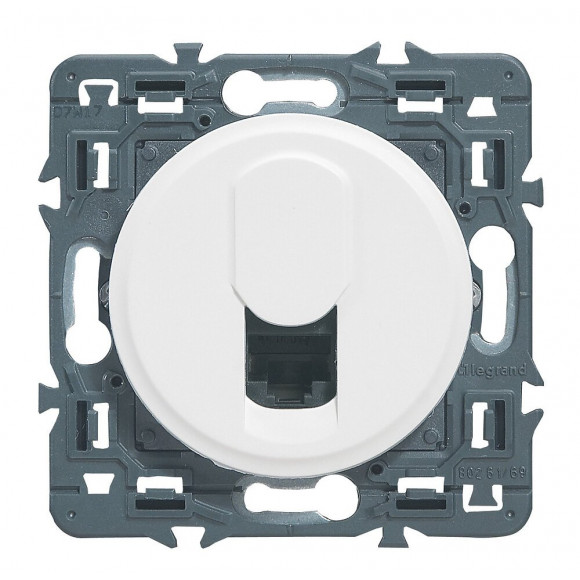 Prise RJ45 multimédia catégorie 6 FTP Céliane - blanc