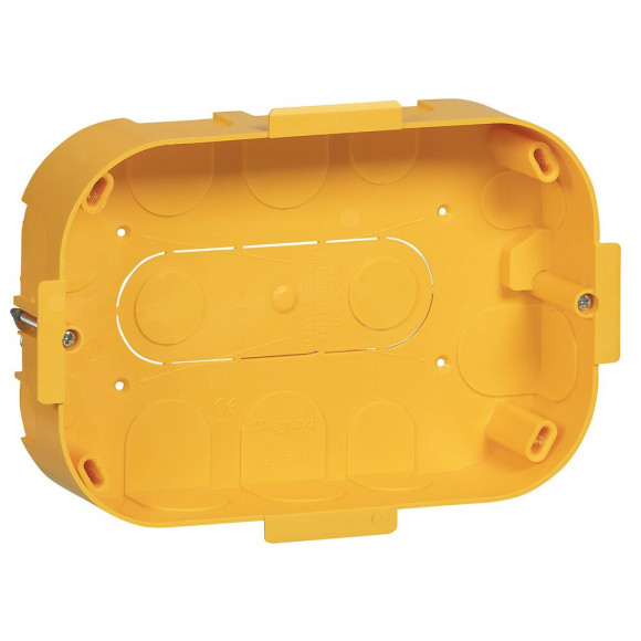 Boîte de dérivation pour plâtre-160x105 prof. 40mm-avec plaque et vis
