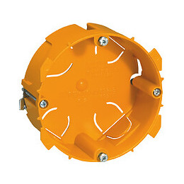 Boîte de dérivation pour maçonnerie avec couvercle et vis - 85x85x40mm