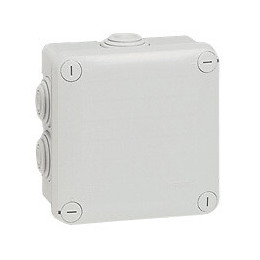 Boîte de dérivation carrée 105x105x55mm - fermeture par 1/4 de tour