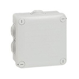 Boîte de dérivation carrée 105x105x55mm - fermeture par 1/4 de tour