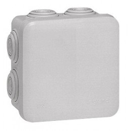 Boîte de dérivation carrée - 80x80x45mm - fermeture par enclipsage