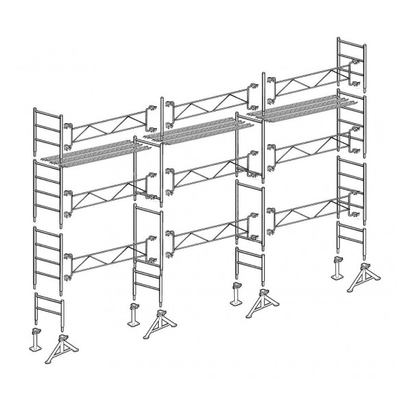 Échafaudage Altrad 49 Maçon 70 M²