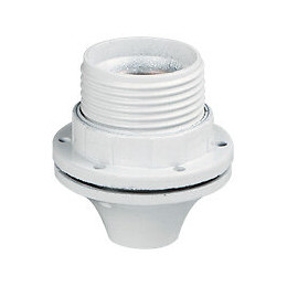 Douille culot E27 à chemise demi-filetée et bague matière isolante