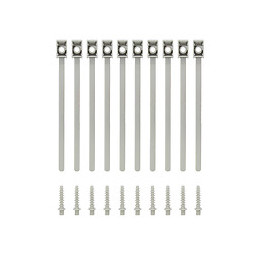 10 colliers à embase chevilles fixation de tubes et gaines BRICELEC
