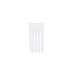 20 colliers de serrage, largeur 2,5mm, longueur 98mm Blanc BRICELEC