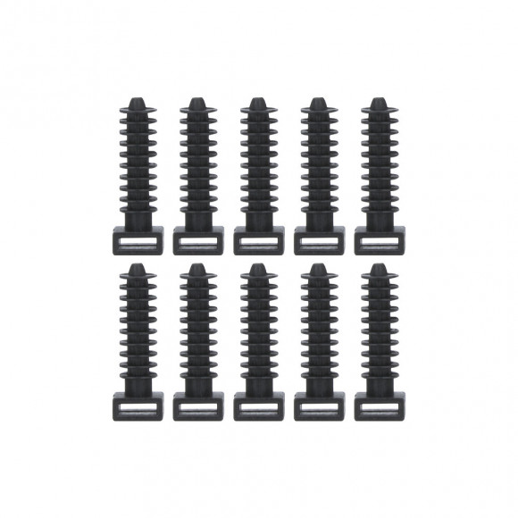 10 Embases à cheville pour Colliers d'installation BRICELEC