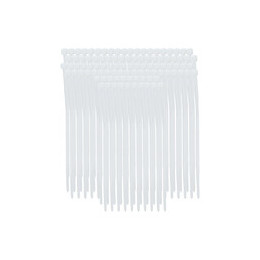 20 colliers de serrage, largeur 3,6mm, longueur 140mm Blanc GO ON