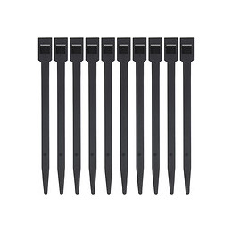 10 colliers de serrage, largeur 6 mm, longueur 114mm Noir BRICELEC