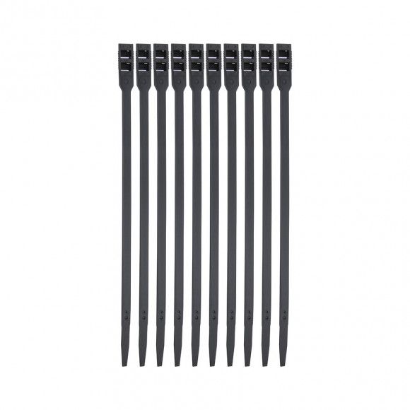 10 colliers de serrage, largeur 9mm, longueur 260mm Noir BRICELEC