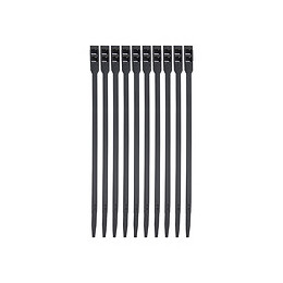 10 colliers de serrage, largeur 9mm, longueur 260mm Noir BRICELEC