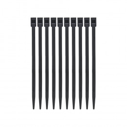 10 colliers de serrage, largeur 6mm, longueur 175mm Noir BRICELEC