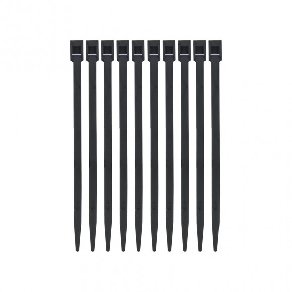 10 colliers de serrage, largeur 6mm, longueur 175mm Noir BRICELEC