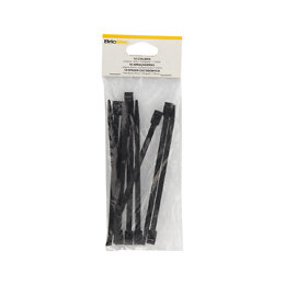 10 colliers de serrage, largeur 6mm, longueur 175mm Noir BRICELEC