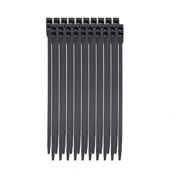 20 colliers de serrage, largeur 9mm, longueur 260mm Noir BRICELEC