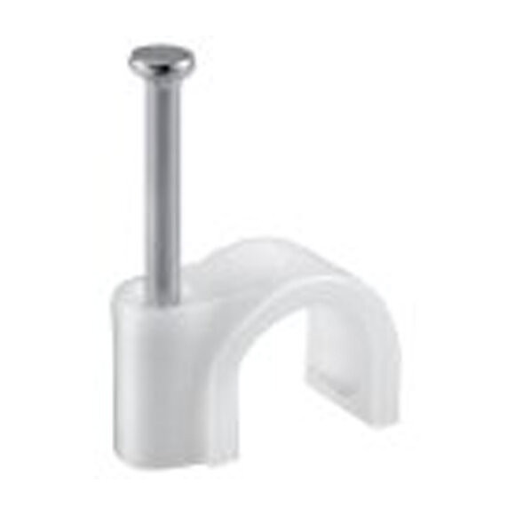 Lot de 20 attaches câbles blanc diamètre 9mm