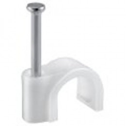 Lot de 100 attaches câbles blanc diamètre 12mm