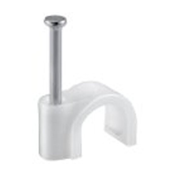 Lot de 100 attaches câbles blanc diamètre 12mm