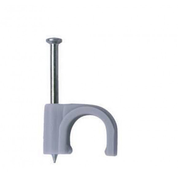 Lot de 100 attaches câbles gris diamètre 12mm