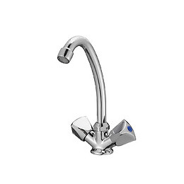 Mélangeur d'évier chromé