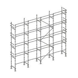 Echafaudage Façadier 130 M² Lisses Al130