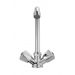 Mélangeur d'évier chromé