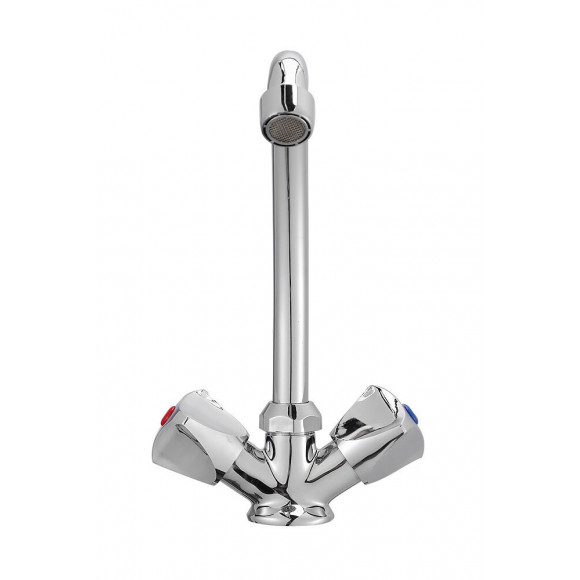 Mélangeur d'évier chromé