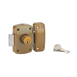 Verrou embouti double cylindre 45 mm + 3 clés GO/ON