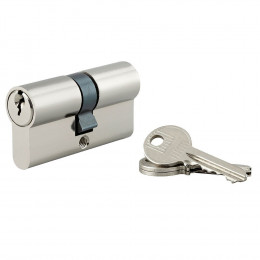 Cylindre profilé laiton poli 30x30 mm + 3 clés GO/ON