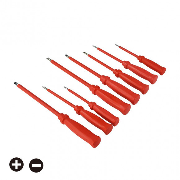 Lot de 8 tournevis gainés GO/ON