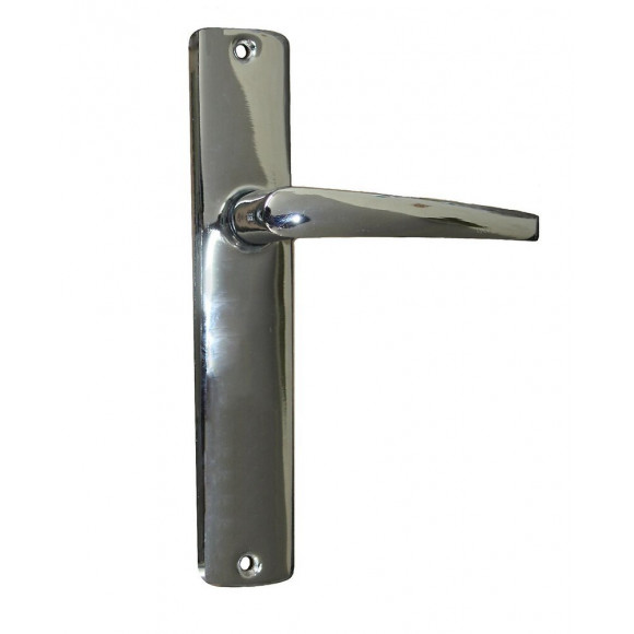 Ensemble poignée de porte chromé trou bouché