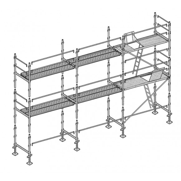 Echafaudage Façadier 60 M² Lisses Planchers